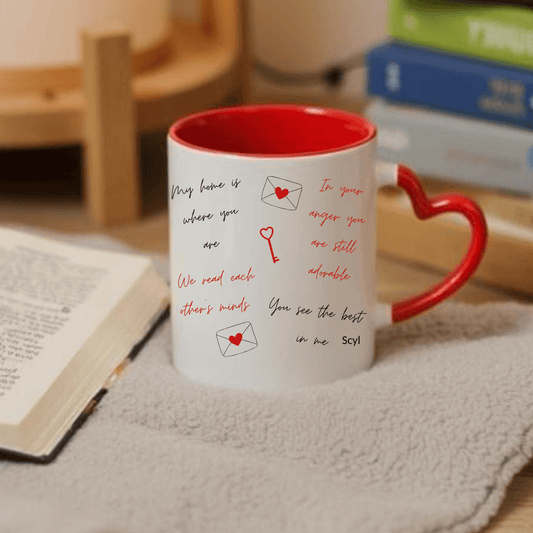 8 Reasons Why I Love You - Heart Handle Mug