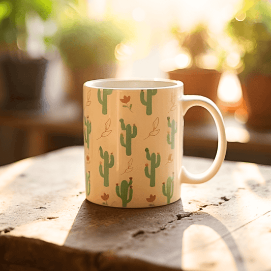 Bloomy Cactus Mug