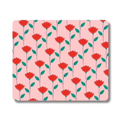 Breathy Flower Pattern Mouse Pad