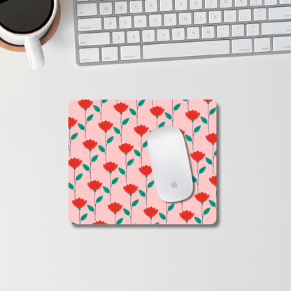 Breathy Flower Pattern Mouse Pad