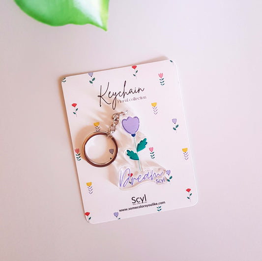 Dreamy Flower Keychain