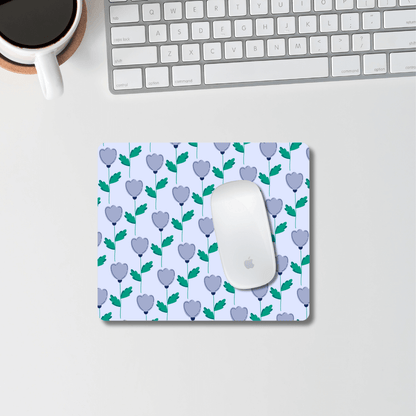 Dreamy Flower Pattern Mouse Pad