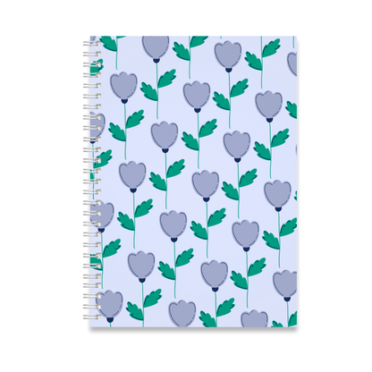 Dreamy Flower Pattern University Notebook A4