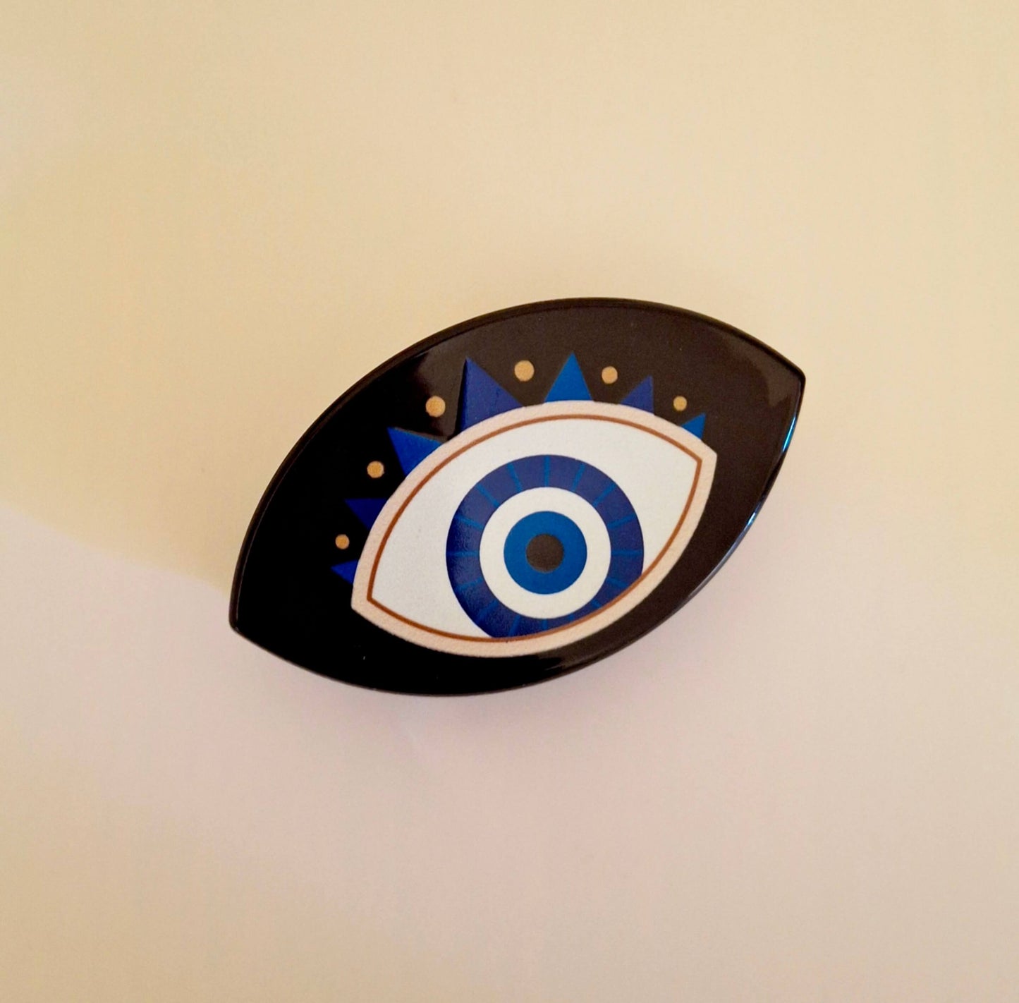 Eye Hair Clip - Blue