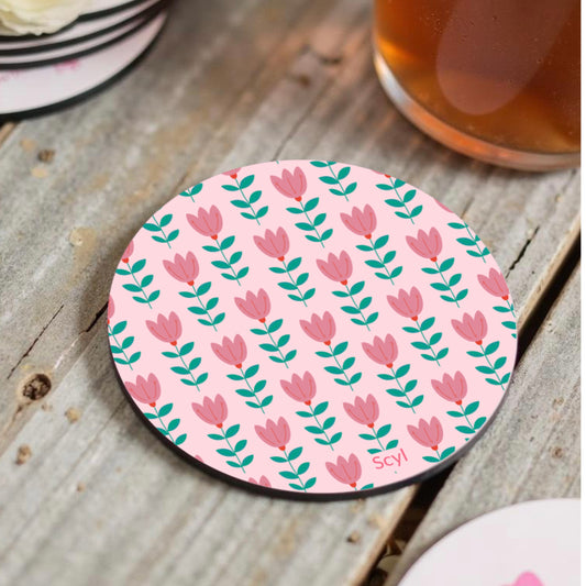 Fearless Flower Round Coaster