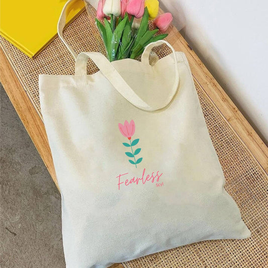 Fearless Flower Tote Bag