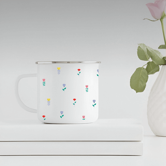 Floral - Enamel Mug