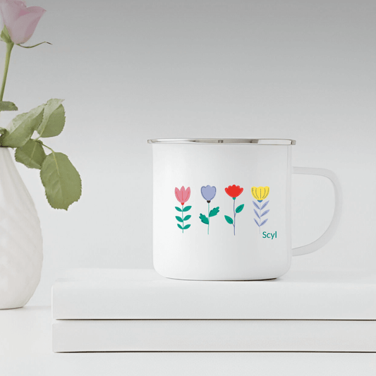 Floral Garden - Enamel Mug