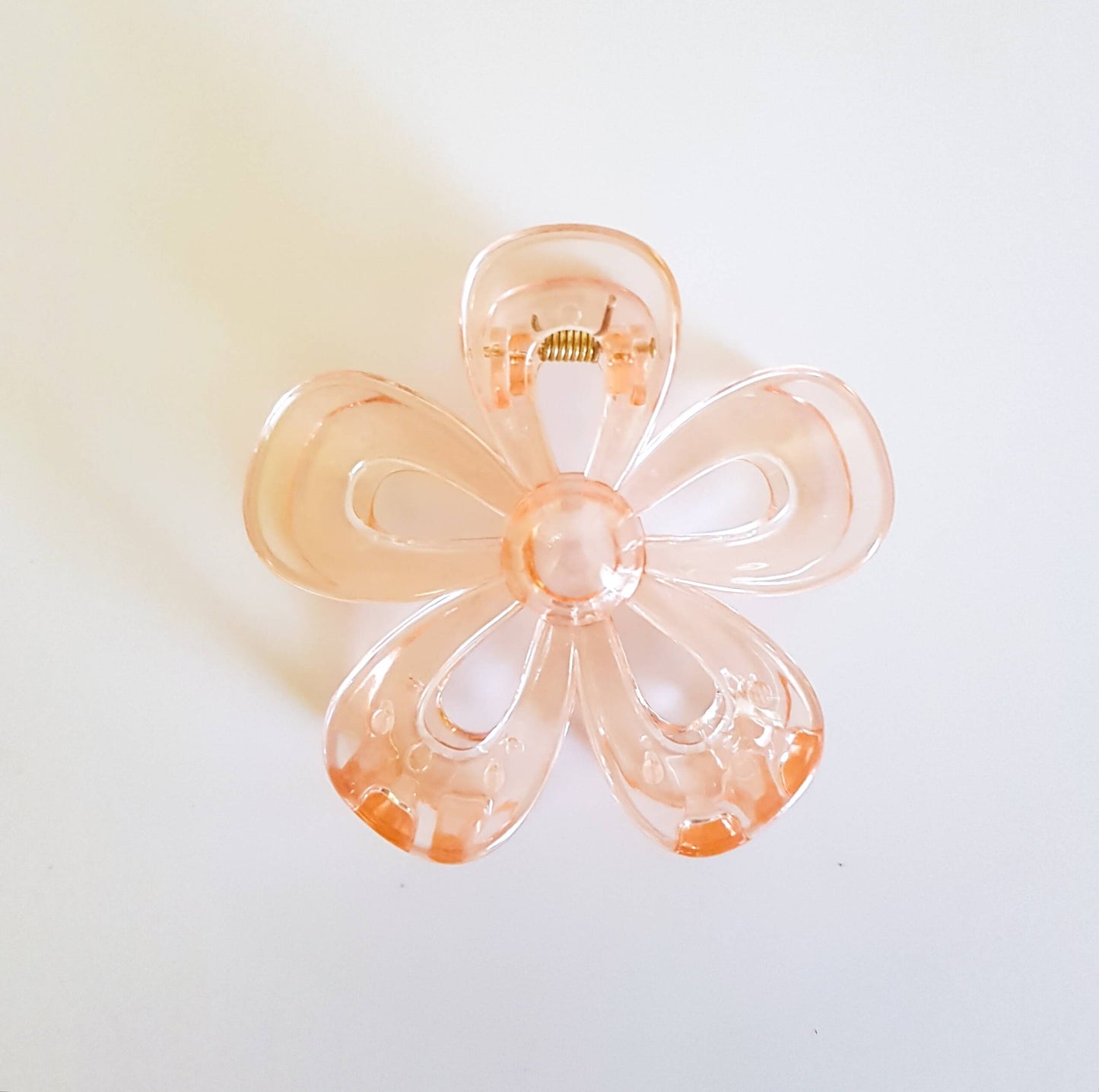 Flower Hair Clip - Peach