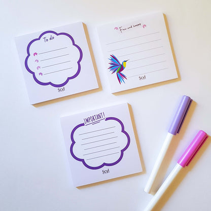 Free and Happy Mini Notepads