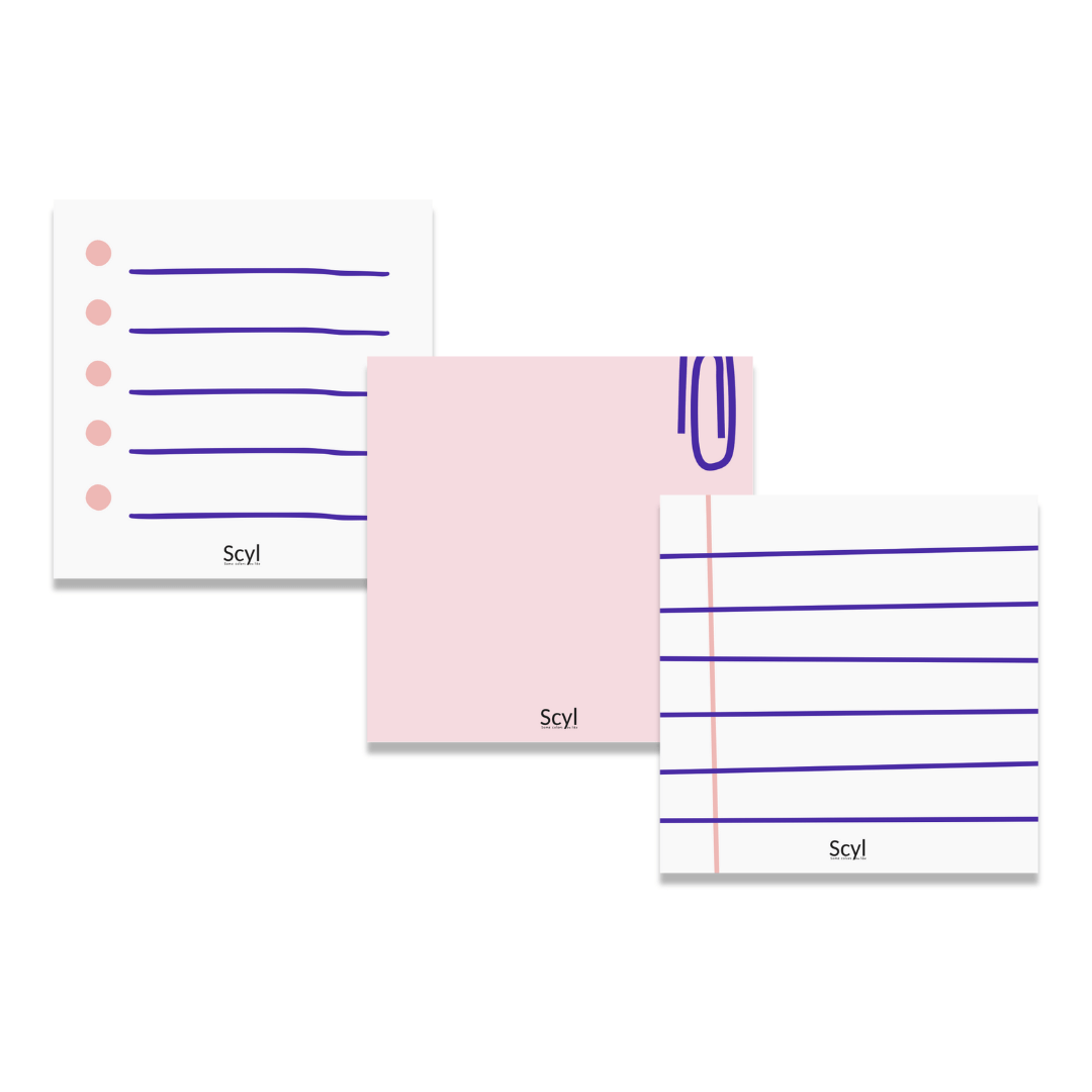 Paper Clip Mini Notepads - Peach