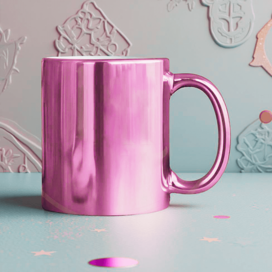 Pink Metallic Mug