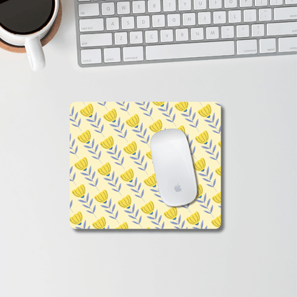 Shiny Flower Pattern Mouse Pad