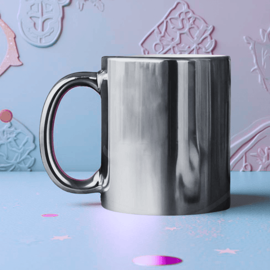 Silver Metallic Mug