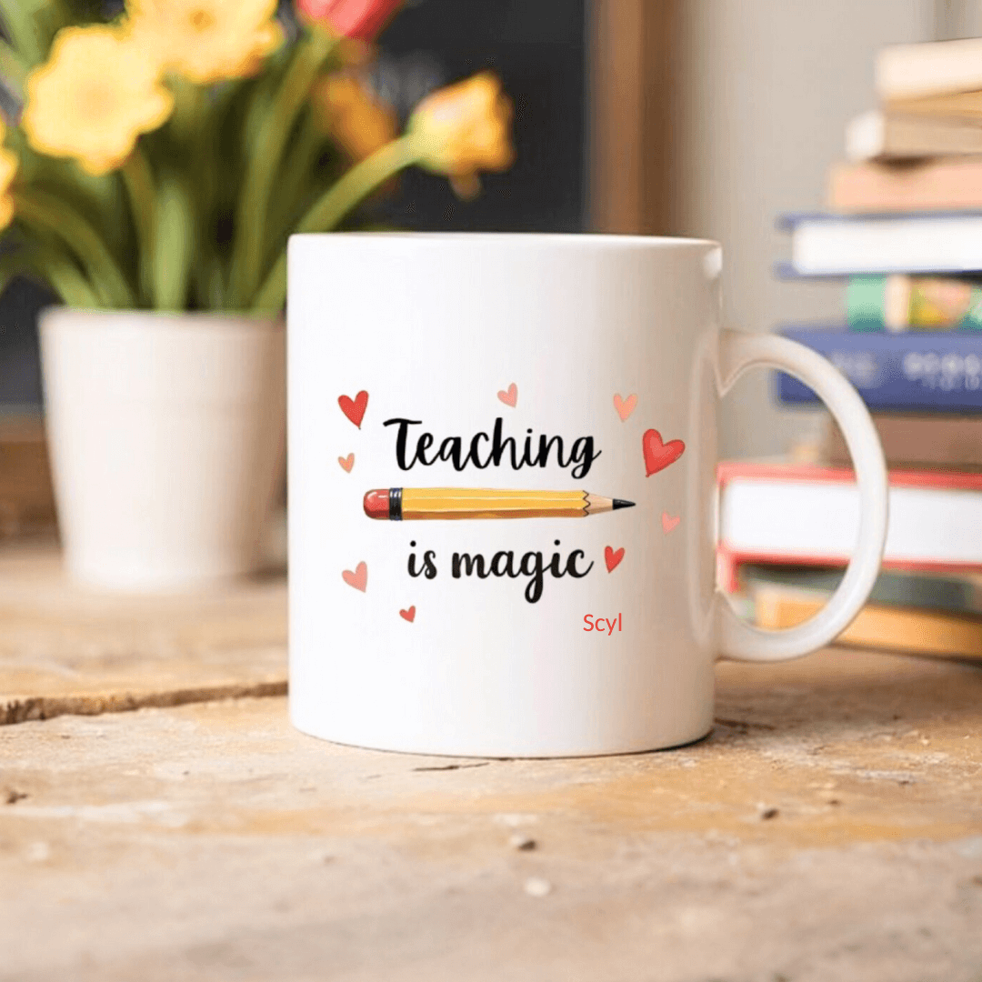 Teaching Is Magic Mug + Coaster