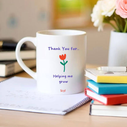 Thank You For Helping Me Grow Mug + Coaster