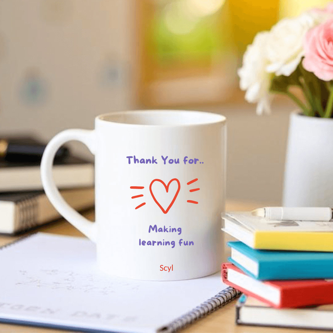 Thank You For Making Learning Fun Mug + Coaster