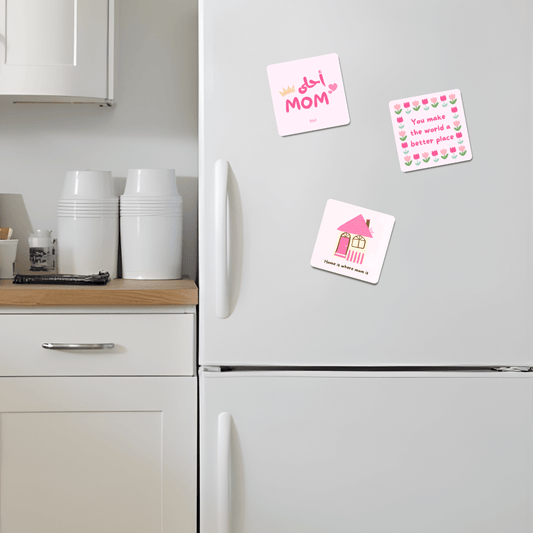 Mom - Set of 3 Fridge Magnets