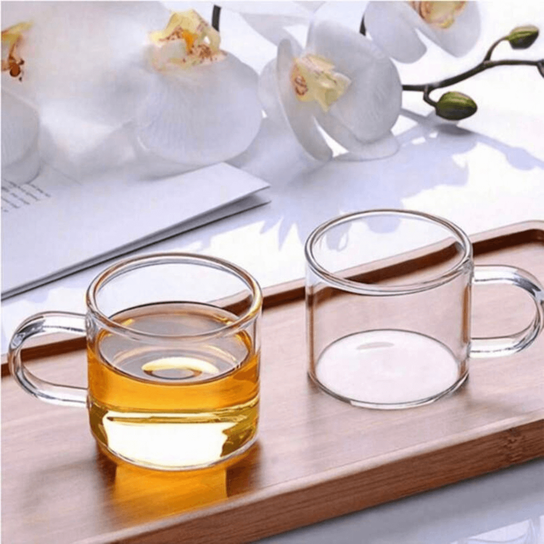 Transparent Coffee Cup - Set of Two